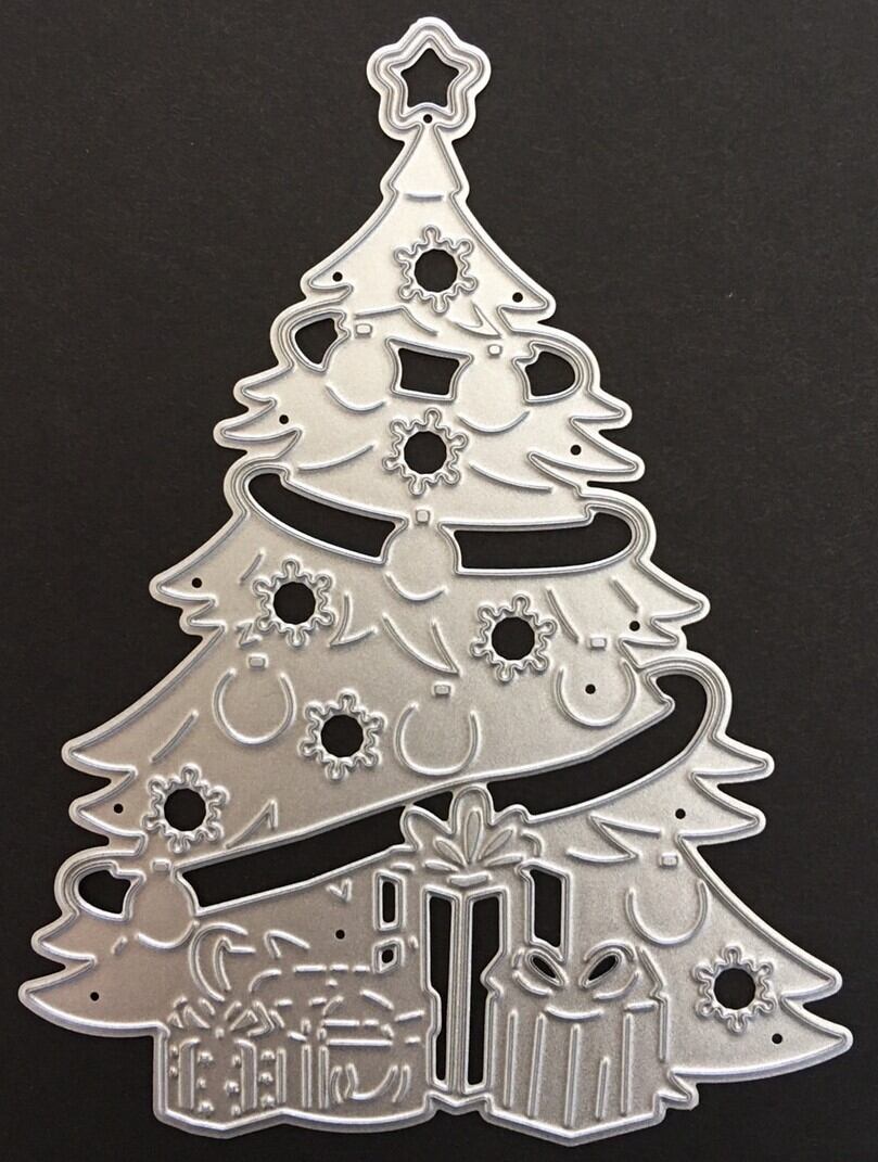 N1120 3Dクリスマスツリーカッティングダイ