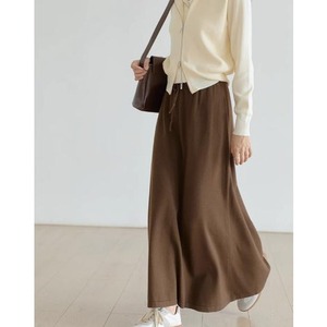 smooth long skirt N30220