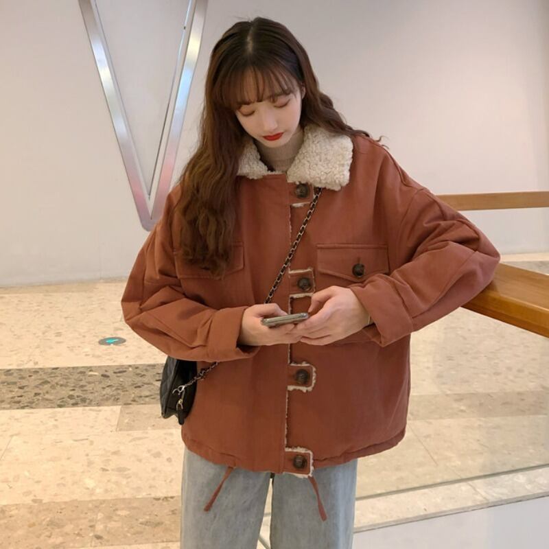 スタイルショートジャケット レディースウィンターベルベット コットン 冬物 萌量不足20344232939