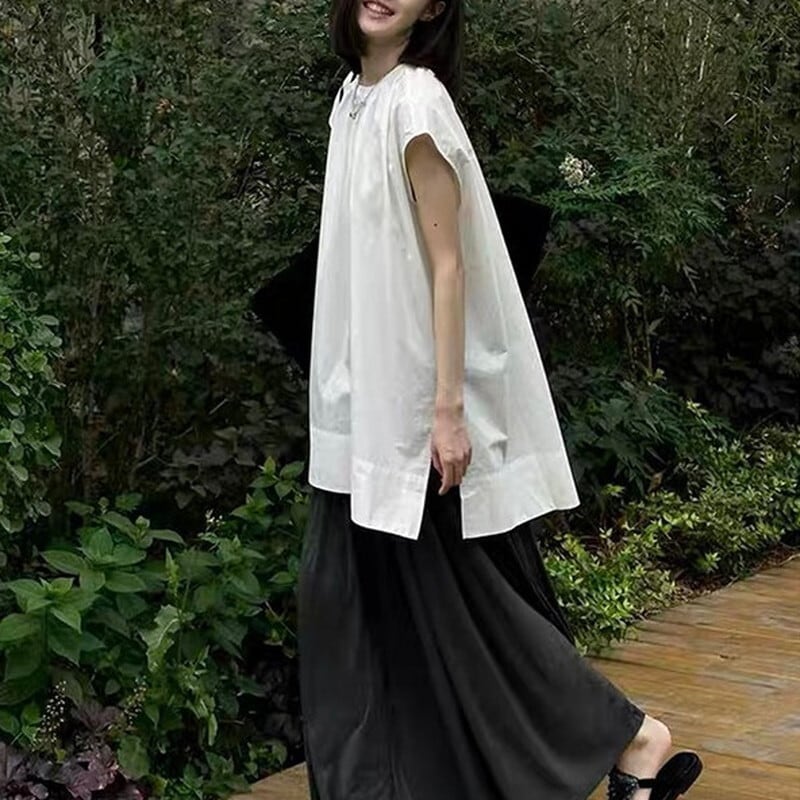 gathered long shirt 103075