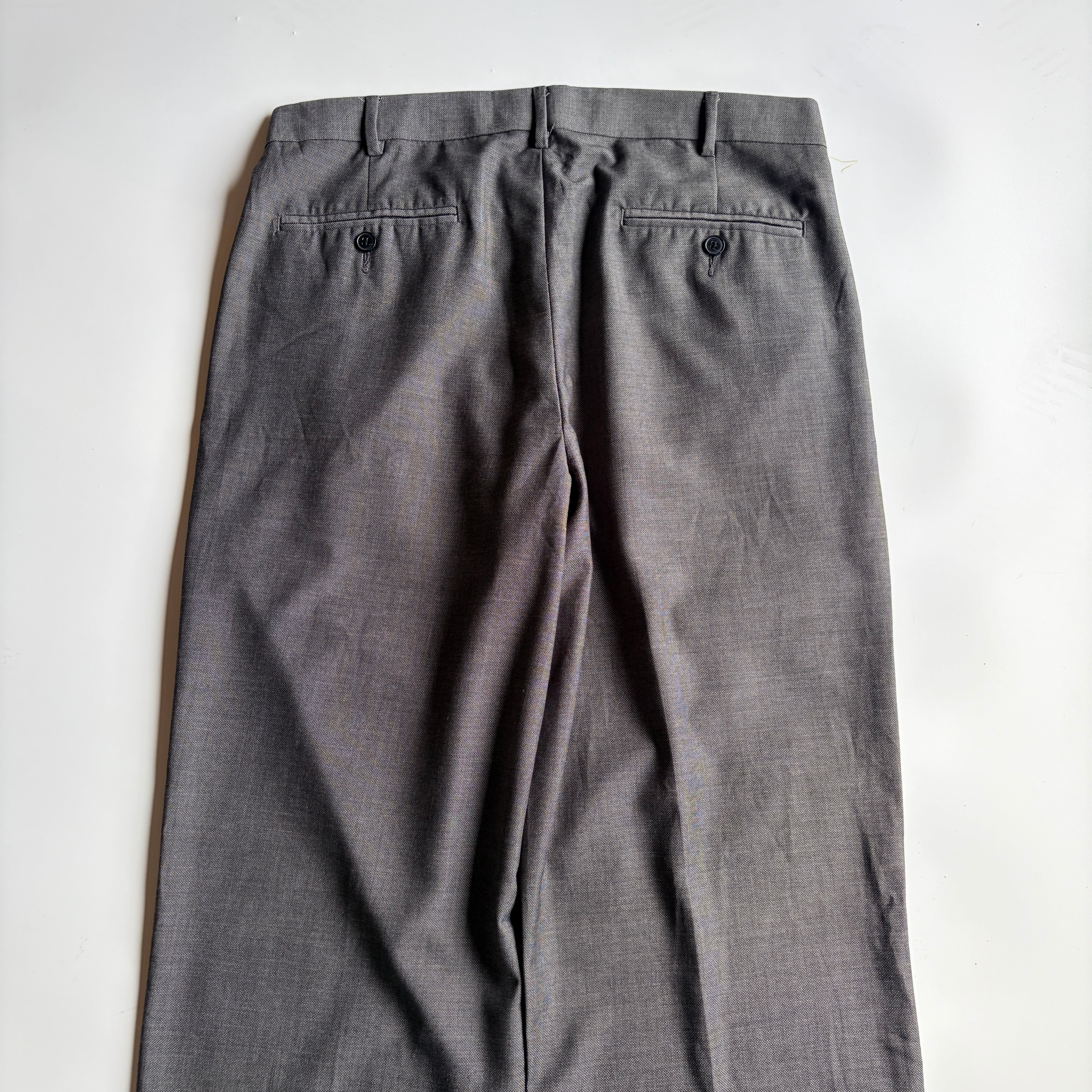 00s | PERRY ELLIS “レーヨン混” wide slacks / ポリ✖︎レーヨン