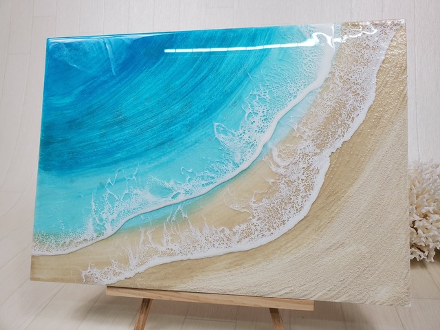 85.オーシャンレジンアート 2waveコーラルパターン