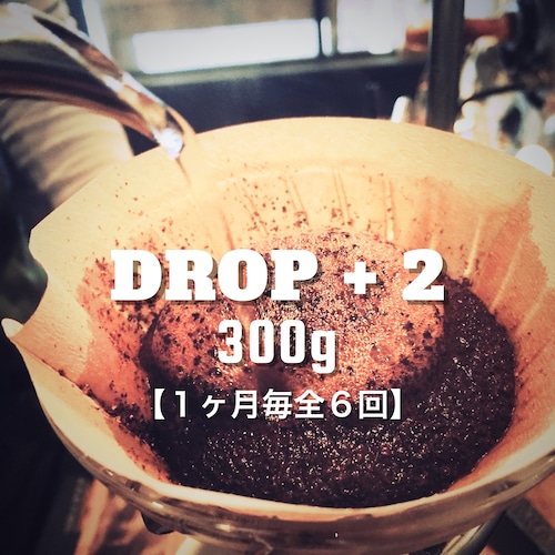 【コーヒー定期便 / 1ヶ月毎全６回】DROPブレンド300g+オススメのシングルオリジン２種