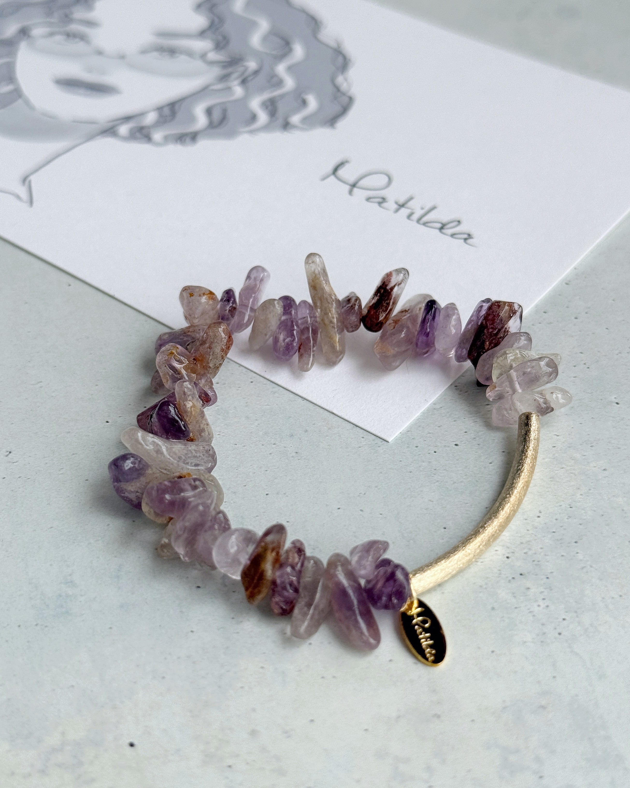 【再販】Tube & stone bracelet(スーパーセブン)