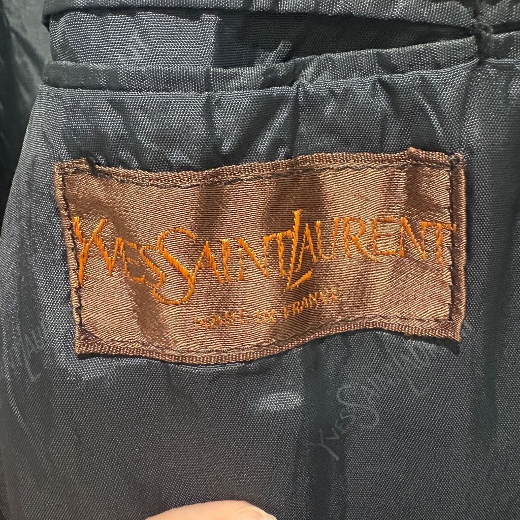 Yves Saint Laurent イブサンローラン Velour jacket テーラード