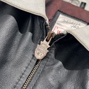 90s MICHEL HOBAN WHERE MI USA フラッグ 本革 レザー ボンバージャケット サイズ 3XL /ビンテージ