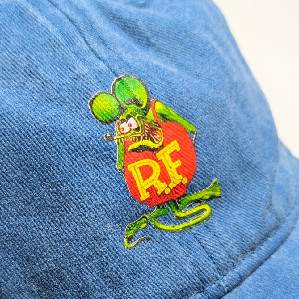 ♧【 RATFINK( ラットフィンク ) 】 6パネルCAP / ベースボールキャップ / ウォッシュ加工 / ピグメント加工 〚アメリカン雑貨 アメトイ〛