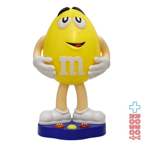 M&M's ディスペンサー イエロー 台座付き エムアンドエムズ