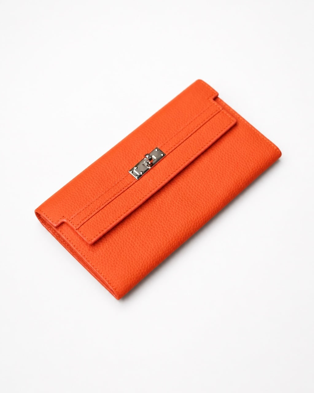 LUXURY LEATHER WALLET 長財布 ORANGE【BLB-26005】 | BELINDA