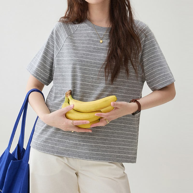 ラグランスリーブボーダーTシャツ M2231