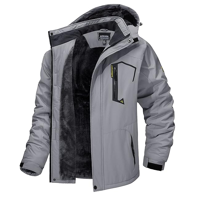 TACVASEN] マウンテンパーカー 梅雨適用 メンズ フリースジャケット