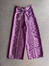 333 original/Embroidery silk wrap pants (PINK)
