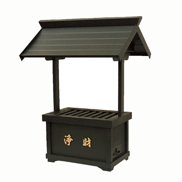 浄財箱(二本柱) 3尺 真鍮製