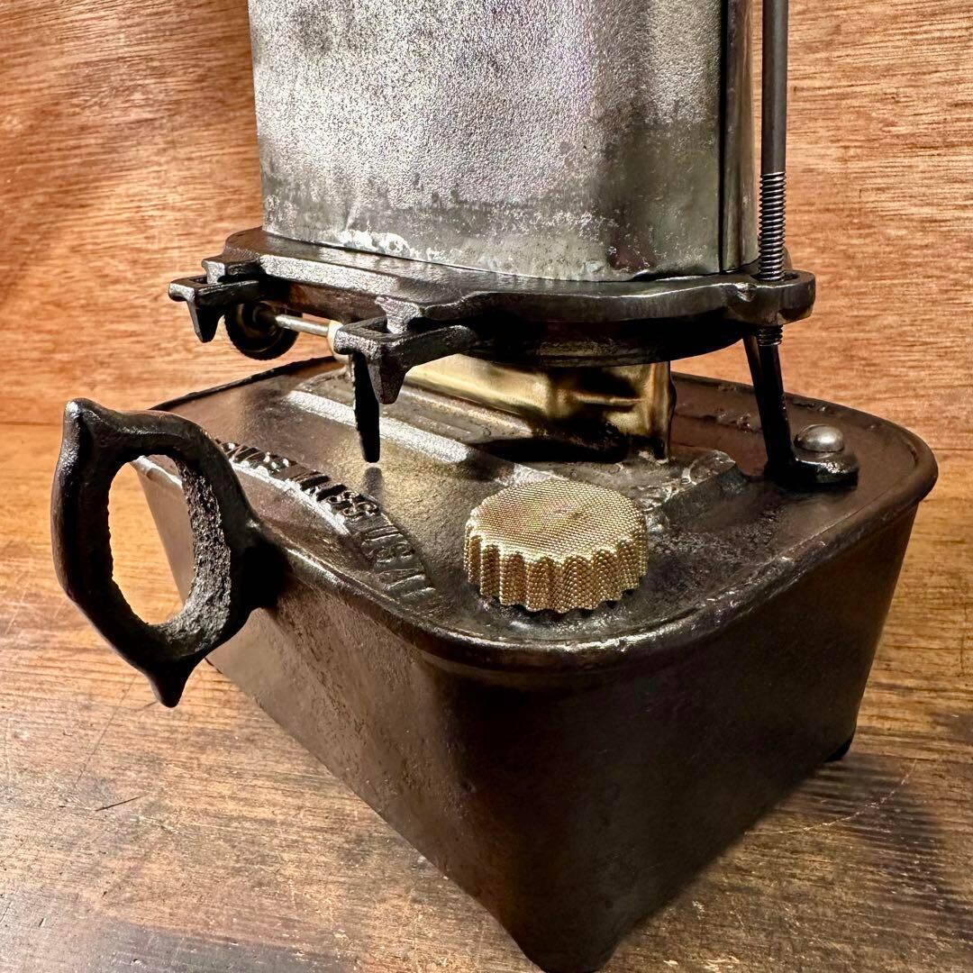 【美品】アイロンストーブ　「PURITAN」 ダブルバーナー Yahoo!オークション - 【美品・希少】アイロンストーブ ダブルバーナー