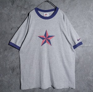 90s “NIKE” Print Ringer T-shirt