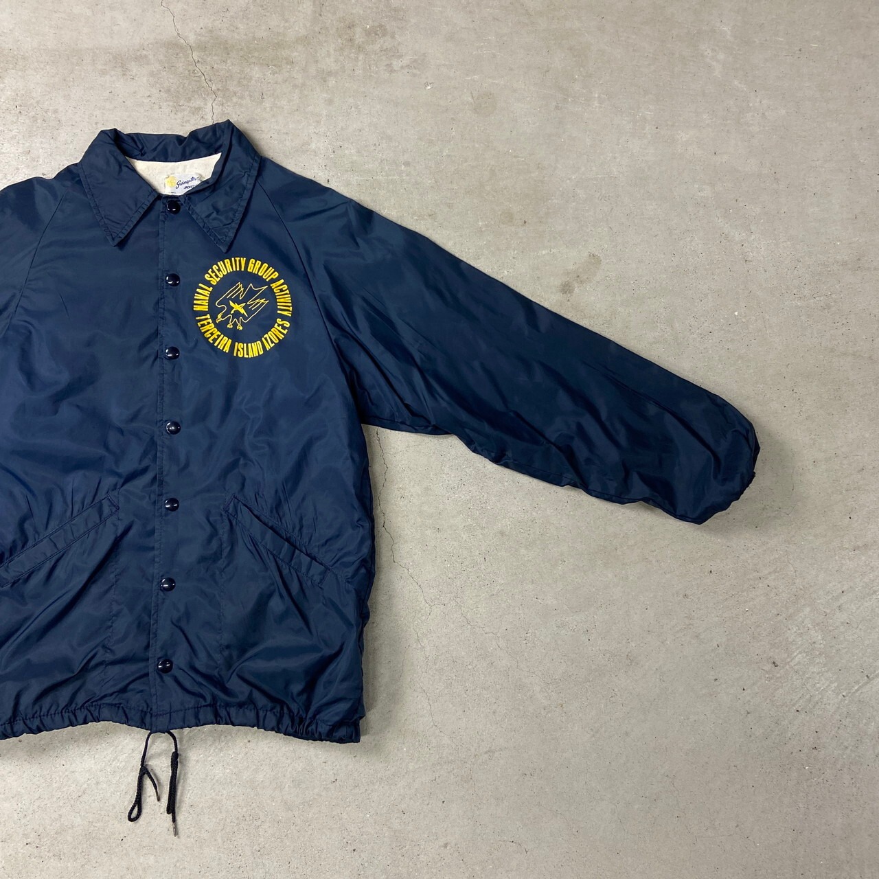 70年~80年代 USA製 Swingster コーチジャケット NAVAL メンズS 古着 