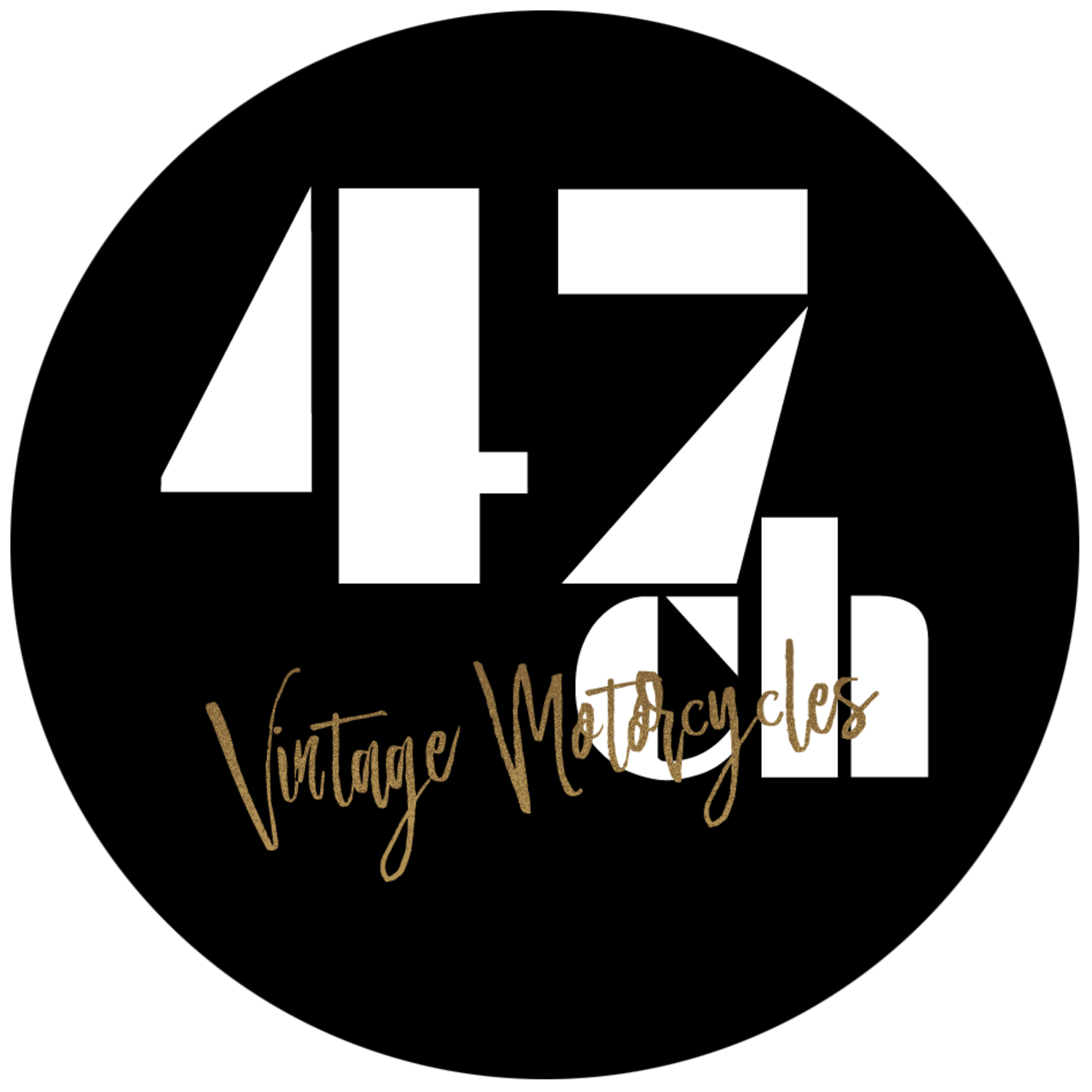 【限定】47chステッカー（マットブラック）丸型4cm 1枚 | 47ch Online Store