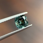 ブルーグリーントルマリン クッションカット 5.0x4.9mm, 0.70ct, アフガニスタン産