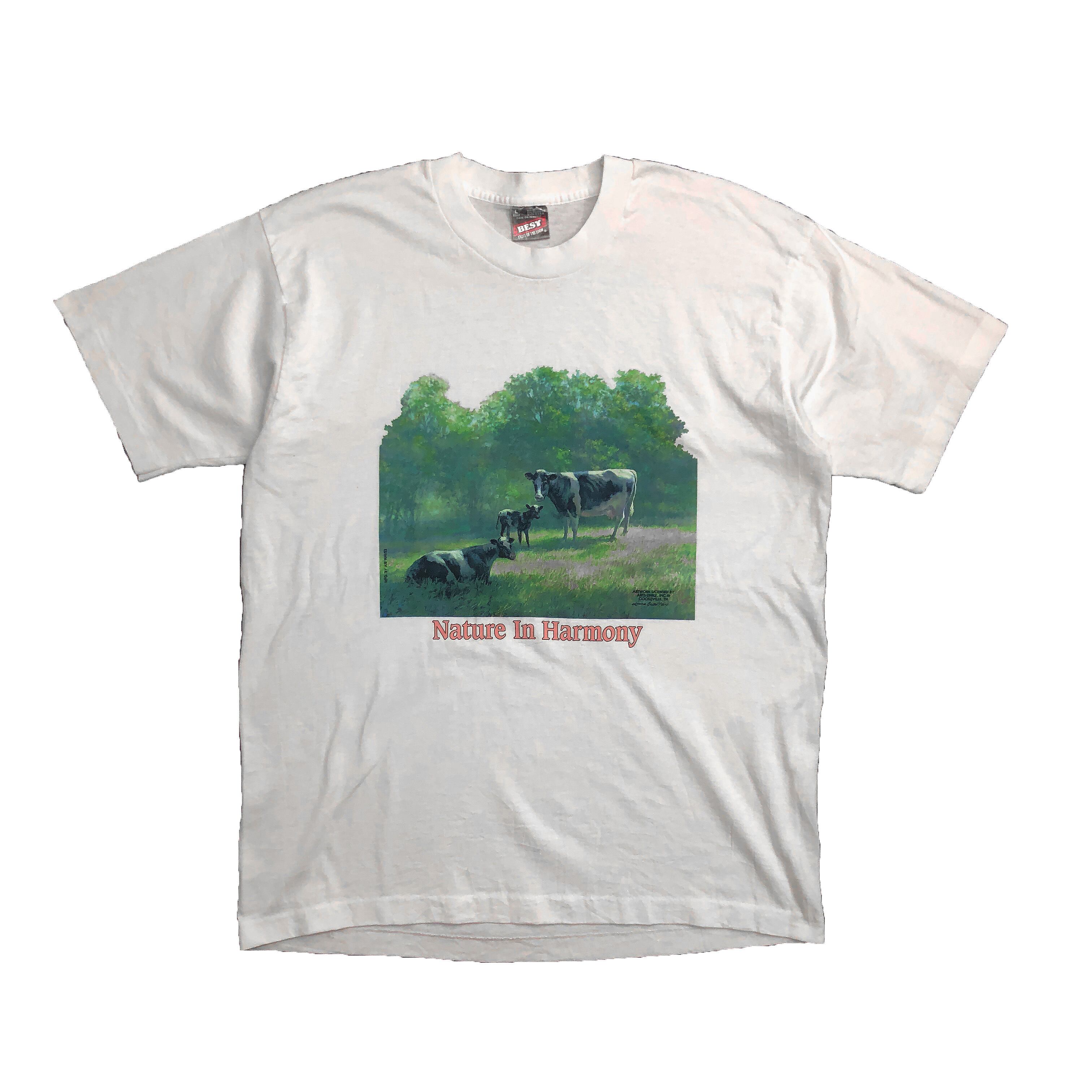 USA 80s～90s USA製 クロスステッチ刺繍 Tシャツ オールド