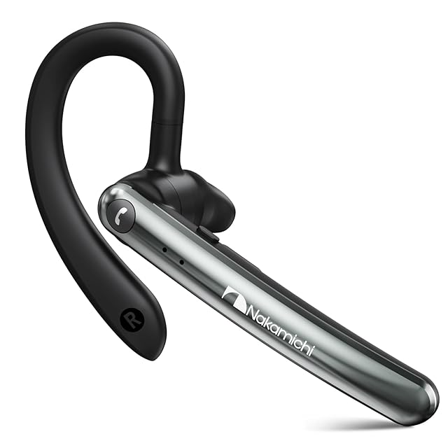 Nakamichi 片耳ヘッドセット Bluetooth5.3 耳掛け式イヤホン ENCノイズ