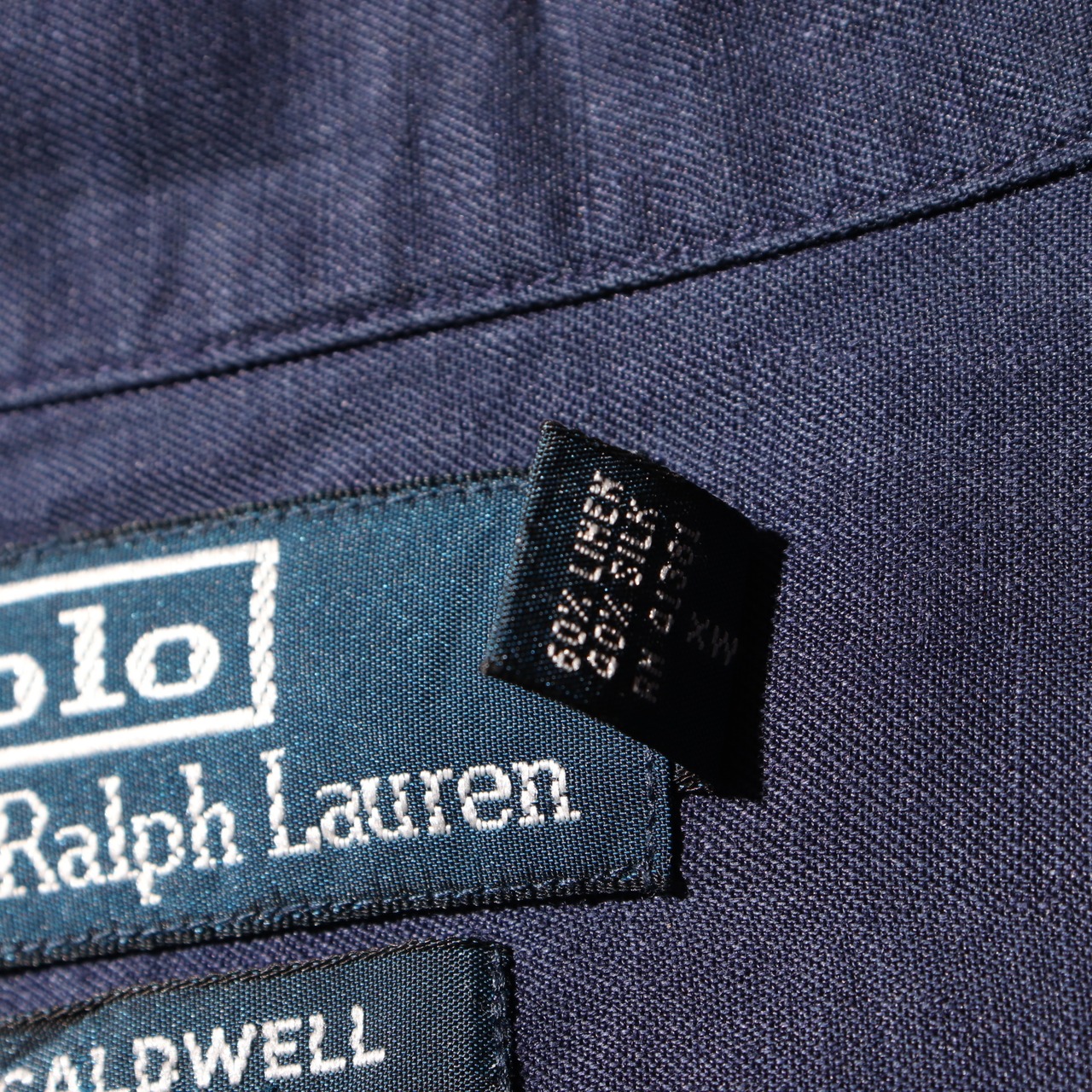 極美品 M ネイビー Caldwell ポロラルフローレン 半袖開襟シャツ 紺色 Polo Ralph Lauren