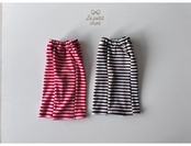 ルプティモ / le petit mo / ストライプターンアップパンツ / 韓国子供服 / キッズ / 26winter〖取寄〗*XS~XL*