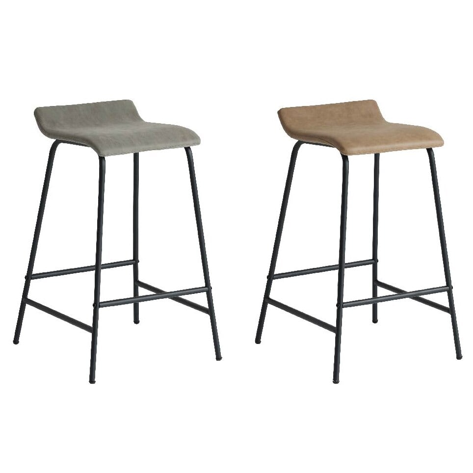 バースツール 合成皮革座面 アジャスター付き チェア 椅子