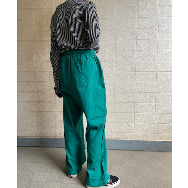 Staked pocket Green easy pants