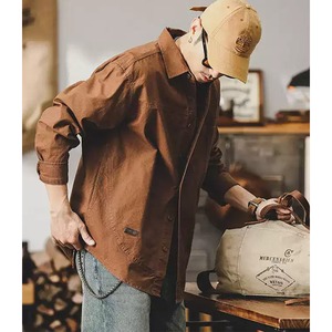 Front pocket design shirt P641