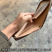【限定商品】ビルフォールド ラウンドジップ ラティーゴ(ブラウン)