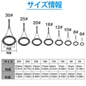ロッドガイド 釣り竿トップガイド ヒント セット セラミックリング ステンレス鋼 釣り竿穂先 交換 修理キット 収納ボックス付き (9本 黒 (6#-30#) ロッドガイドリペアセット)