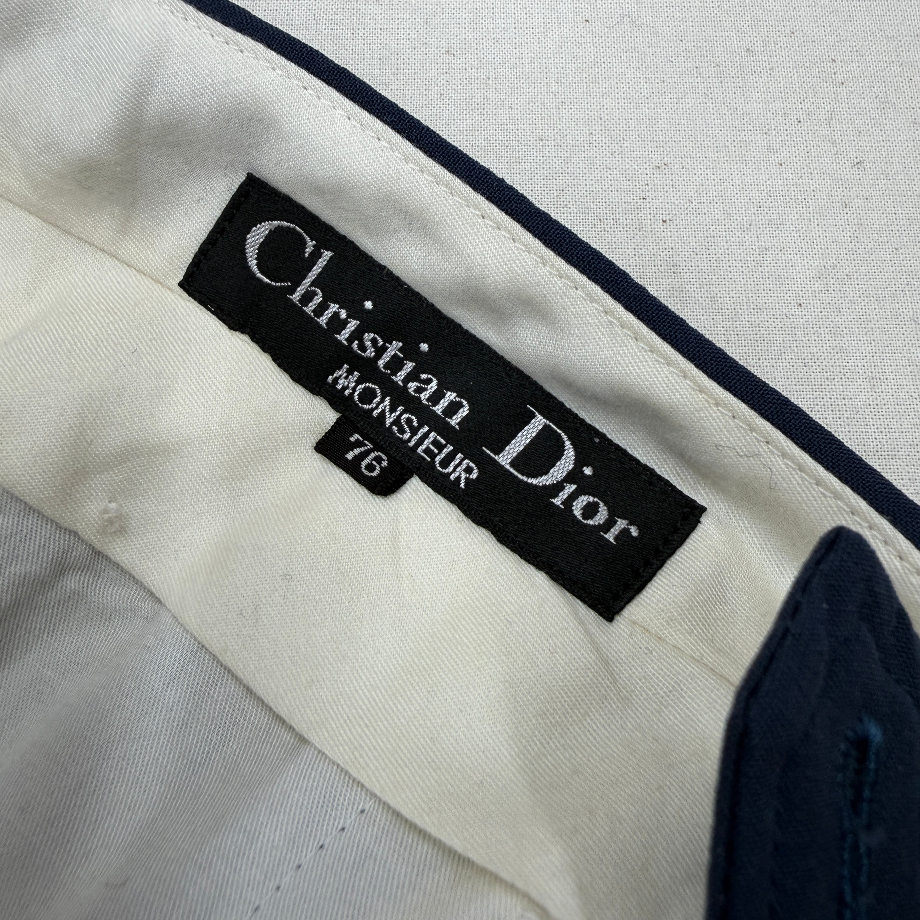 Christian Dior】SLACKS クリスチャンディオール スラックス ネイビー