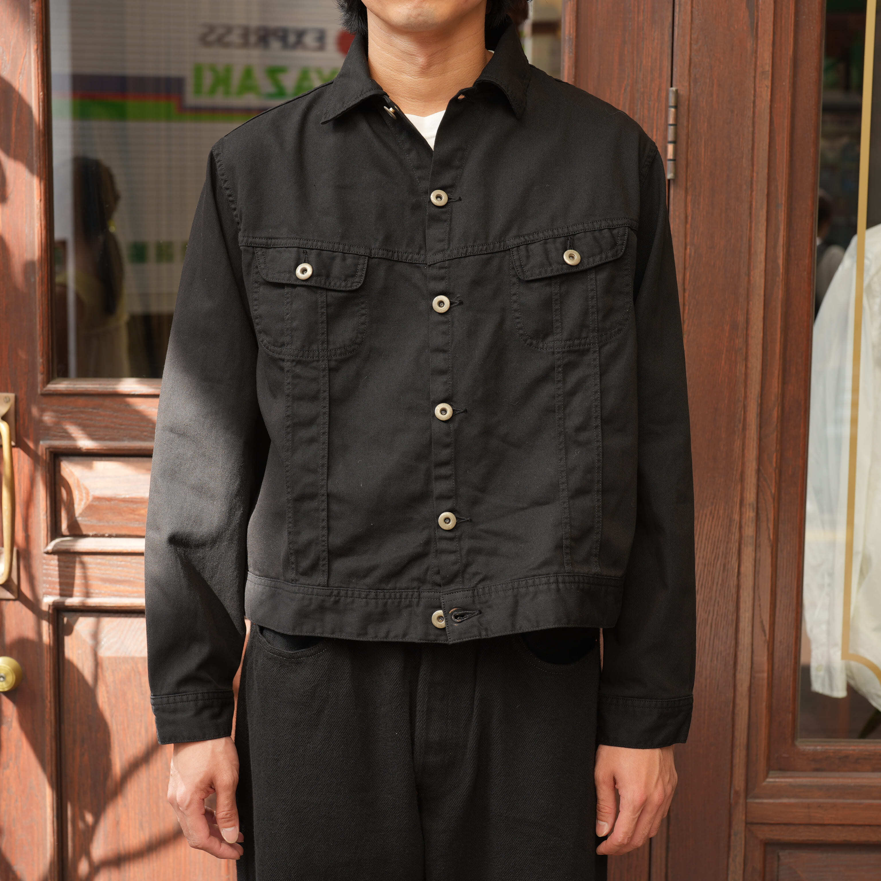 FOUNDOUR (ファウンダ) 26AW "REISSUE TWILL JACKET" -BLACK-