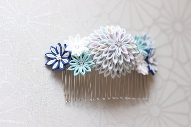 つまみ細工 コーム