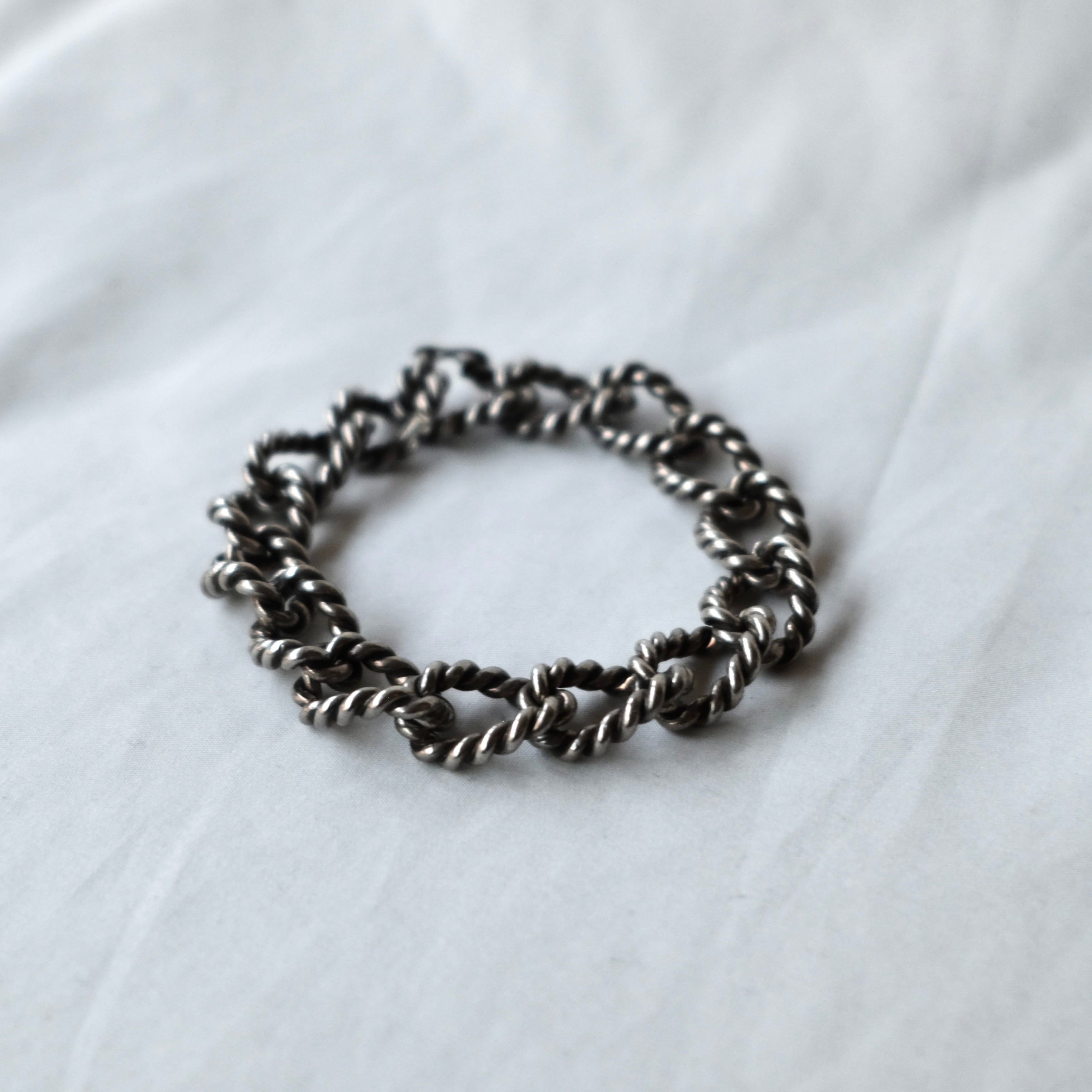 60s FRENCH VINTAGE SILVER800 TWIST BRACELET | safarionline