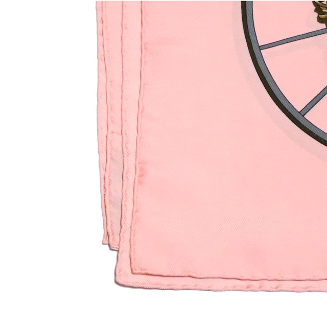 【新品未使用】エルメス スカーフ カレ90 ピンク SPRINGS スプリング