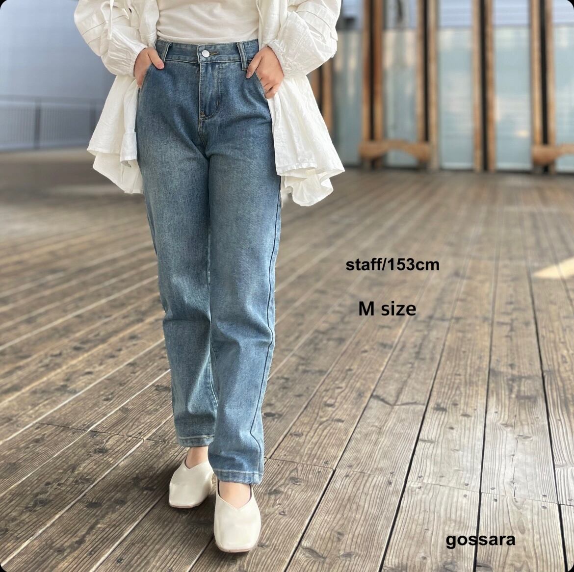 テーパードデニムパンツ 5280751 (0308) | gossara(ゴサラ) テーパードデニムパンツ 5280751 (0308) | gossara(ゴサラ)