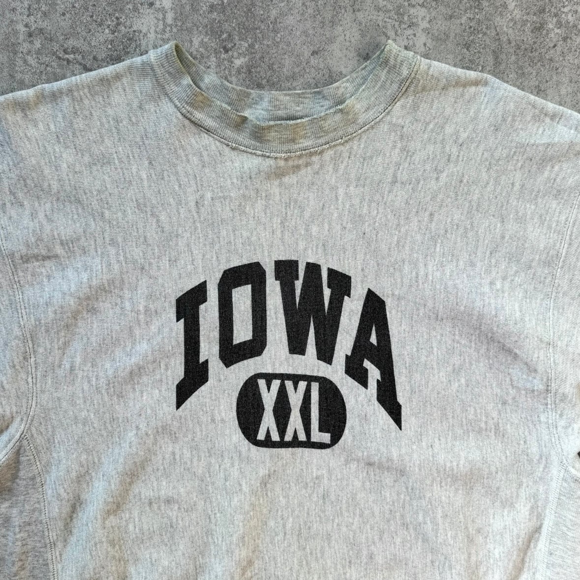 80s Champion reverse weave ''IOWA'' college print sweat 80s Champion reverse weave ''IOWA'' college print sweat