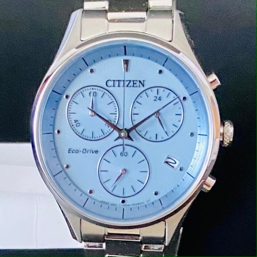 高級時計 シチズン】CITIZEN クロノグラフ エコドライブ レディース-