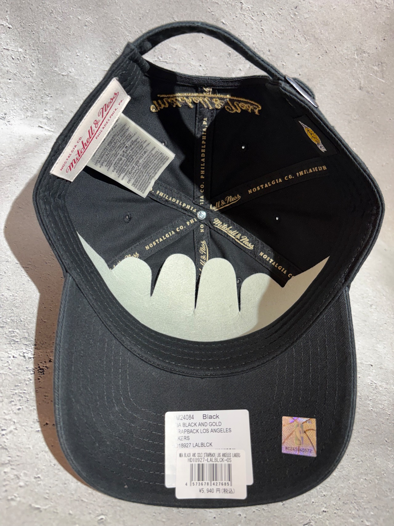 Mitchell&Ness/ミッチェルアンドネス NBA ロサンゼルス・レイカーズ キャップ ブラック