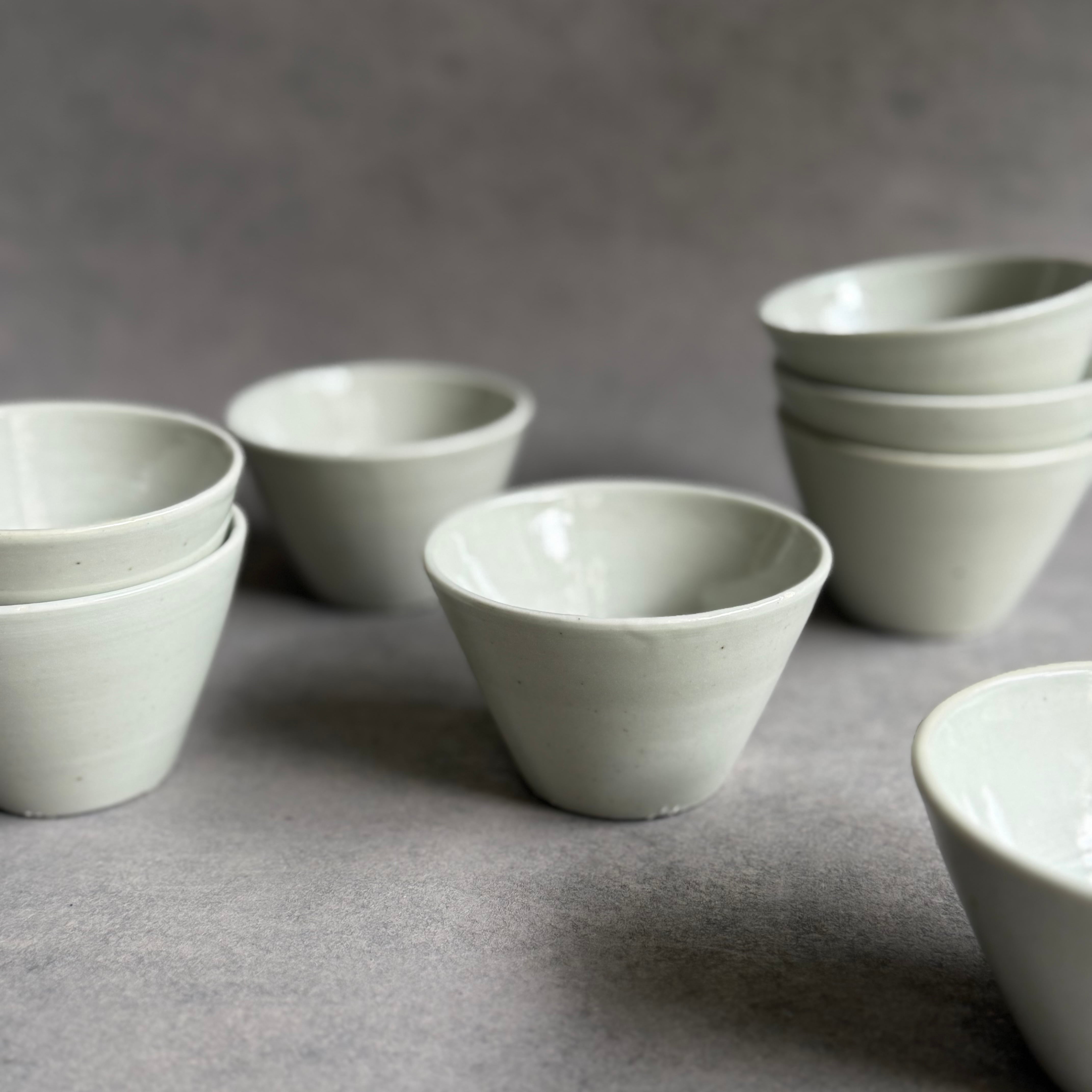 清水善行 白磁 蕎麦猪口 | gallery 一白