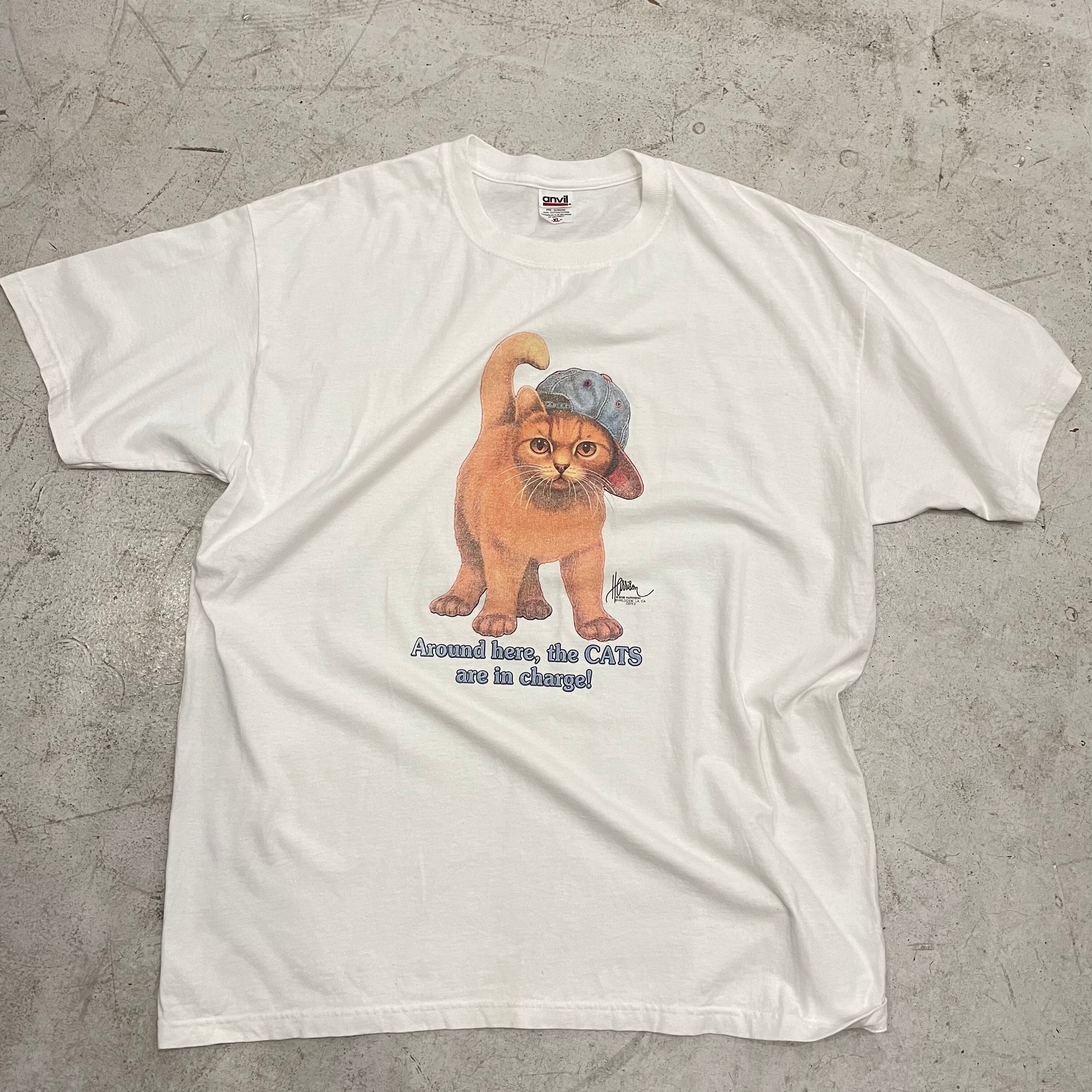 90'sCAT PRINT T SHIRTS