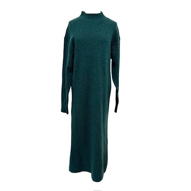 古着 アーバンリサーチドアーズ 長袖 ニットワンピース クリーニング済み グリーン系 レディース Mサイズ