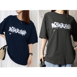 ロング Tシャツ ビッグシルエット レディース 春夏 韓国 ストリート アメカジ ロゴプリント 大人 カジュアル おしゃれ ゆったり オーバーサイズ グラフィック グラT ロンT ロゴT 大人可愛い 大人女子
