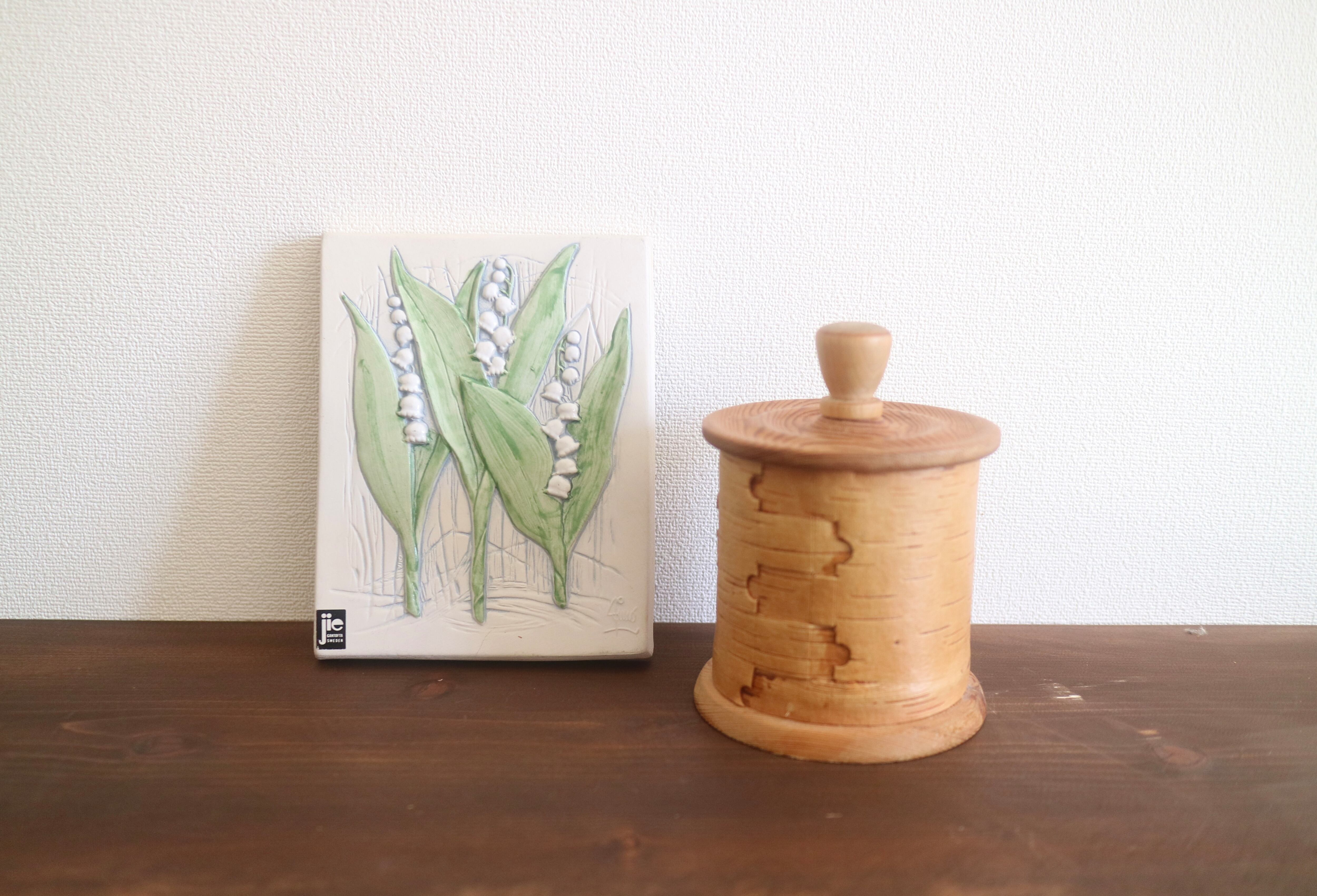 白樺のヴィンテージキャニスター / 蓋付き / 木箱 No.3072 | Taloni