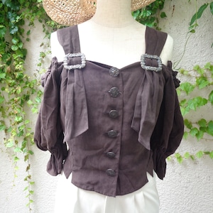 European tirol bustier blouse／ヨーロピアン チロルビスチェ ブラウス