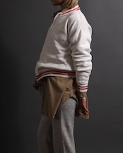1960's Red Line Rib / Front Zip Sweat Shirt