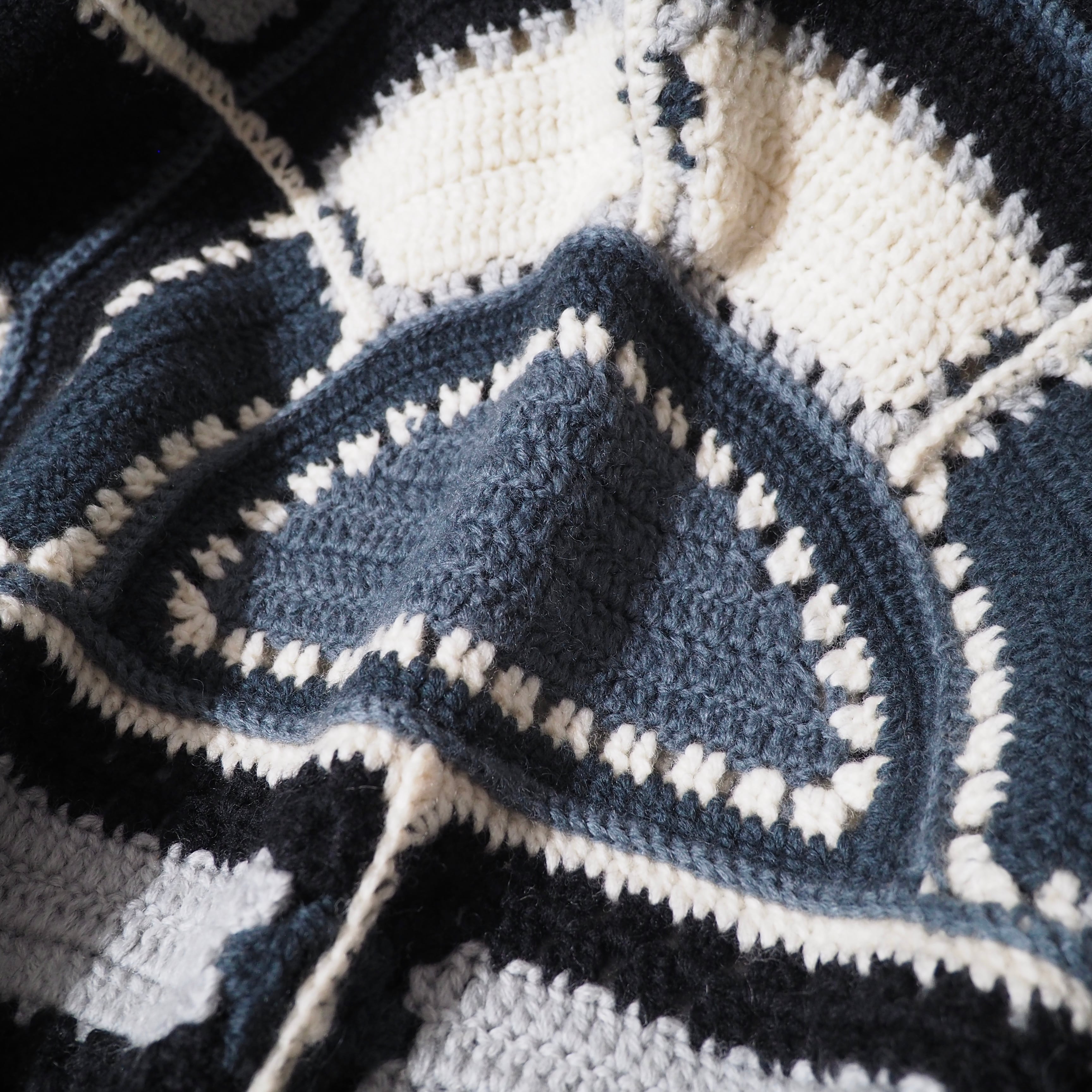 1990s " GIOVANUOMO " Spider web pattern vintage loose hand knit
