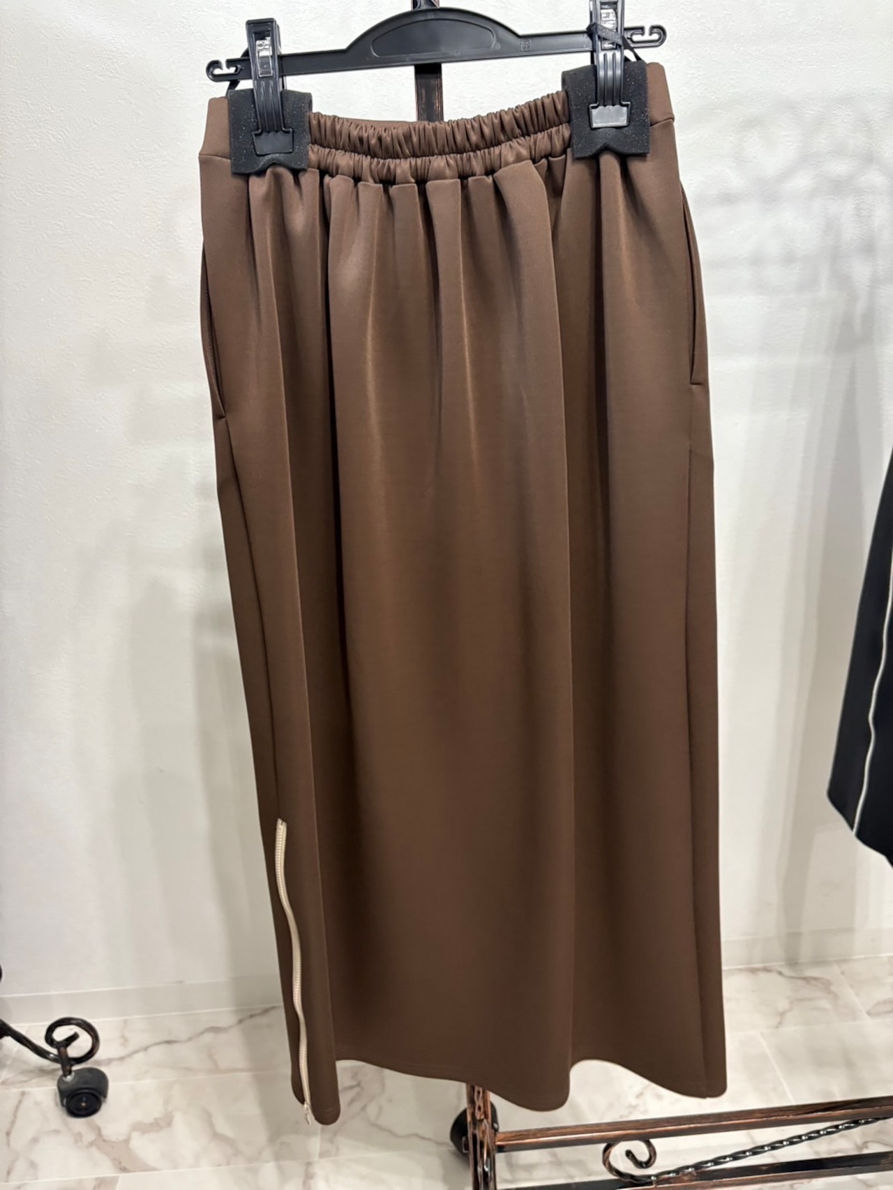 EGLANGTINE パイピングダンボールスカート 502069A7