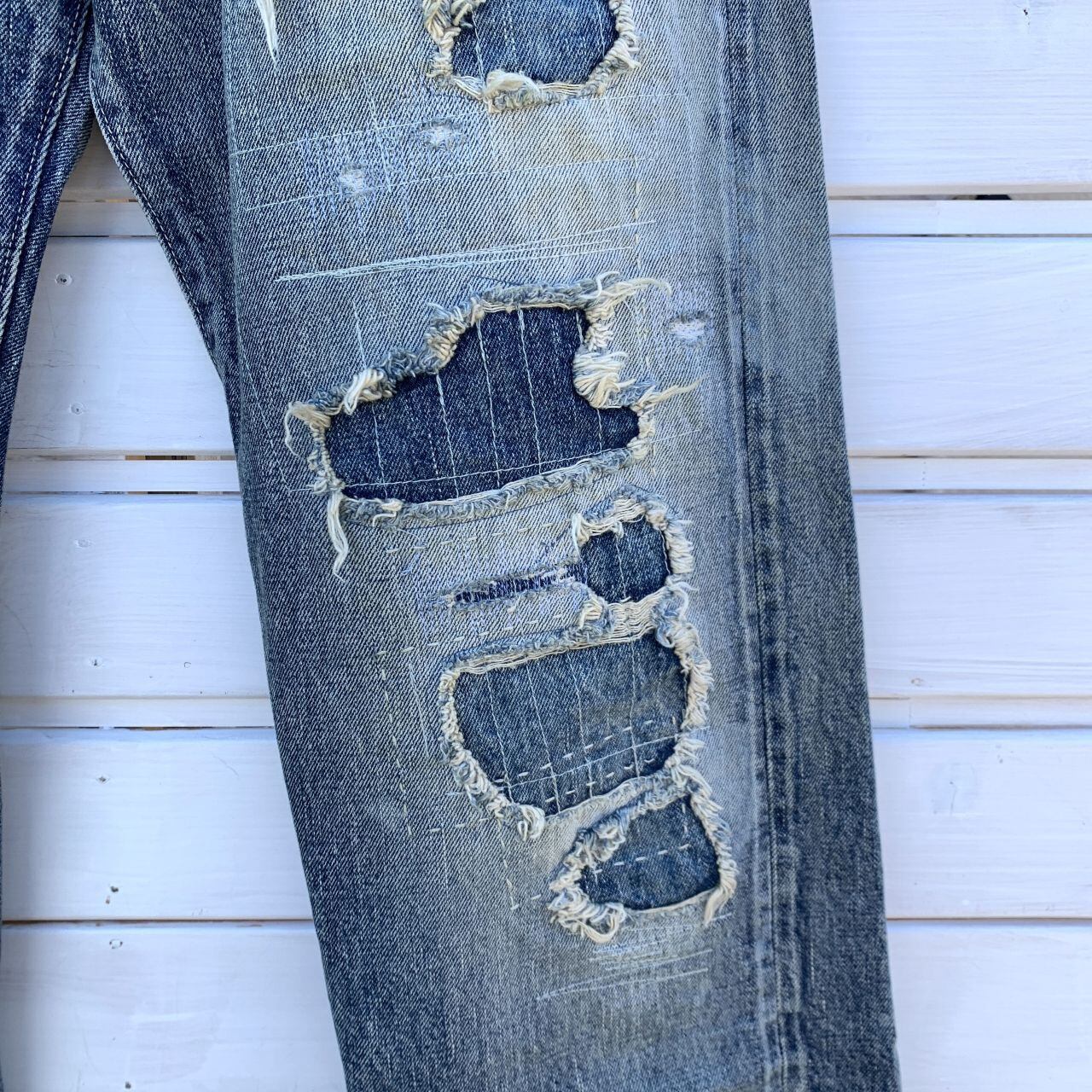 SUGAR CANE 14.25oz. DENIM 1947 REMAKE AGED MODEL (REGULAR STRAIGHT